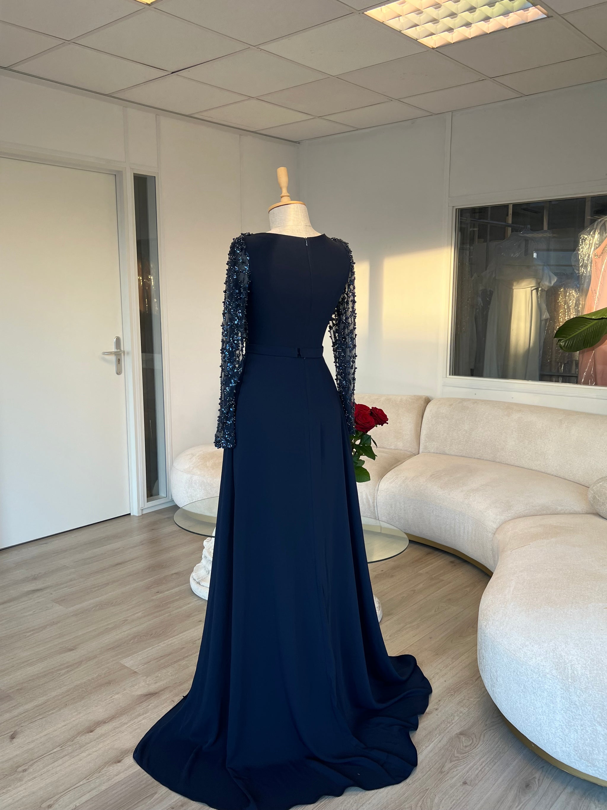 The Zara dress navy blue Leyna Dresses The Zara dress navy blue Leyna Dresses